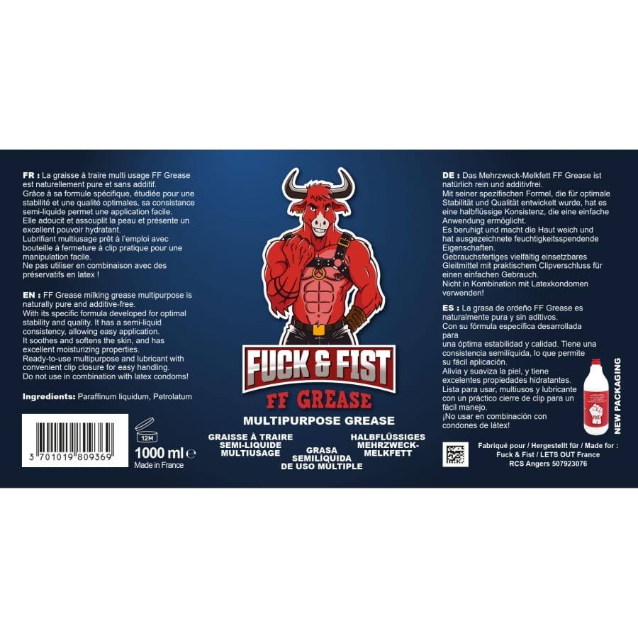Fuck Fist FF Grease Melkvet 1000ml TIP 